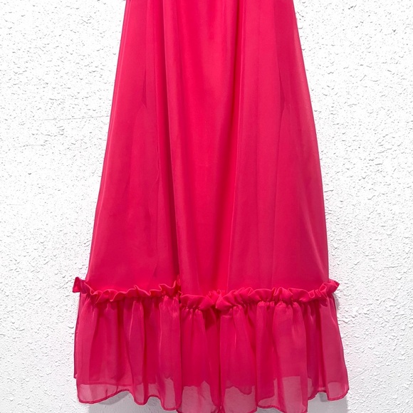 BCBG Paris Women's Chiffon Halter Mini Dress S - Picture 7 of 9